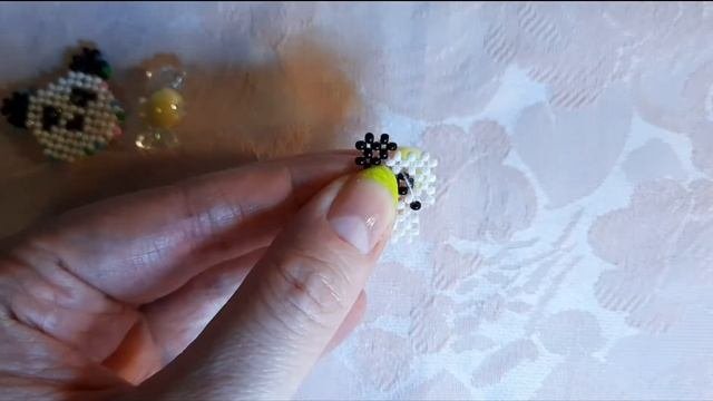 Кольцо ПАНДА из бисера?. Beaded PANDA?. Beaded Ring PANDA. #jelljewellery