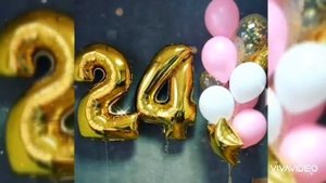 Красивое поздравление с 24 летием! С Днем Рождения! Музыкальная открытка!