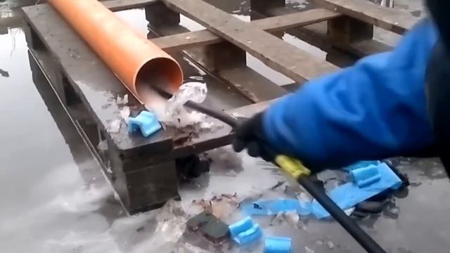 Гидродинамическая прочистка труб