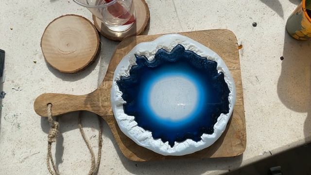 Дымчатый эффект эпоксидной смолой подстаканник смотреть онлайн