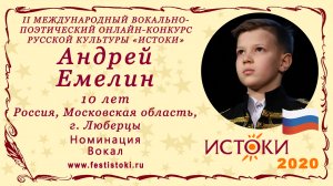 Андрей Емелин, 10 лет. Россия, Московская область, г. Люберцы. "Взмахни крылами, Русь!"