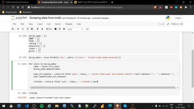 ? How to scrape IMDb website and create an own dataset ? | Web Scraping| Python #webscraping ?
