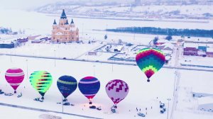 Шары на Рождество в Нижнем Новгороде