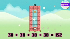 Numberblocks addition four same 26 to 50  number | learn to count @preschoollearning110