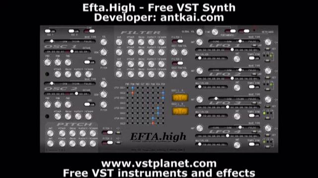 Efta.high - Free VST synth - vstplanet.com смотреть онлайн