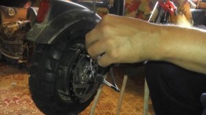 Электросамокат White Siberia Luna 800w 18 ah | Заменил шину. Немного прокатился