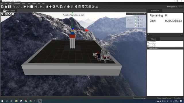 Virtual Robotics Toolkit (VRT). Основы работы со средой симуляции Lego EV3.