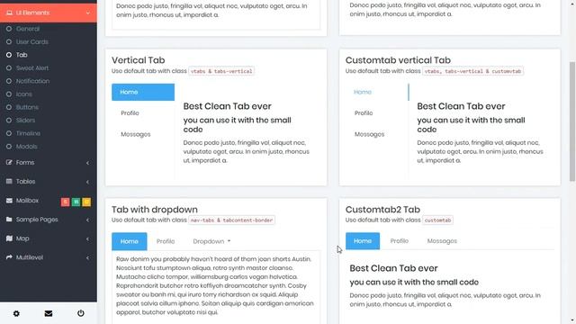 Bonito Bootstrap Admin Template смотреть онлайн