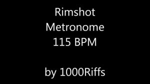 Rimshot Metronome 115 BPM - Beats Per Minute