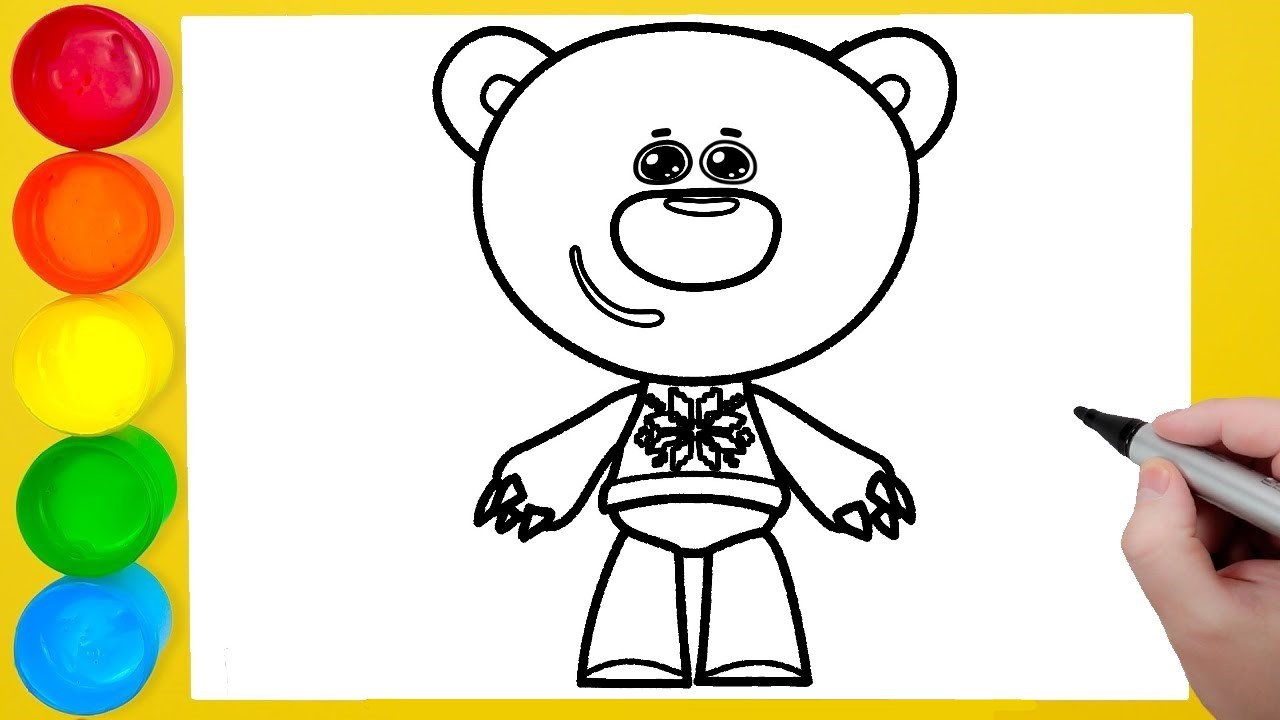 Раскраска для детей ГЕРОИ МУЛЬТИКА Мимимишки - Белая Тучка (Тучка) смотреть онлайн