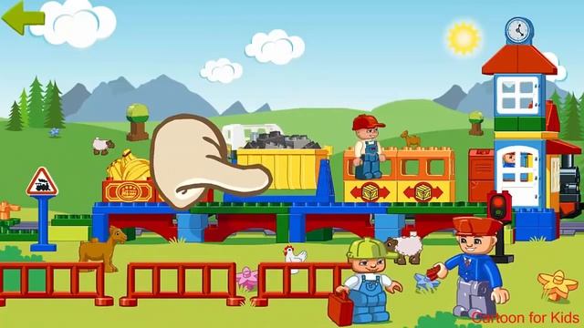 Lego Train, Lego Education App for Toddlers, Gameplay video смотреть онлайн