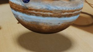 Сравнение размера Юпитера и Земли. Звук планеты Юпитер.