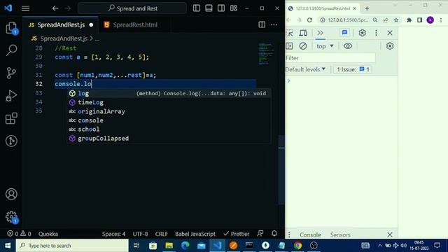 Spread Operator & Rest Operator in JavaScript, ES6 | In easy way | Spinning wab | Hindi #javascript