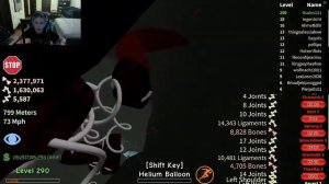 Сломал больше 1,000,000-а костей в broken bones 4 (roblox)