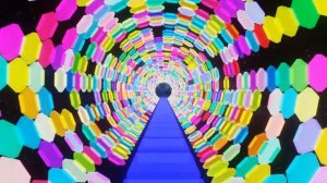 VJ LOOP 2020: Rainbow HEX TUNNEL. (1)