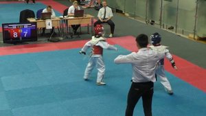 Соревнования по тхэквондо, турнир "Ника 2018", г. Одинцово, Сарапулов Даниил, финал