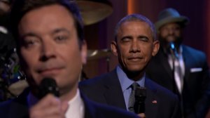 Барак Обама поёт медляк