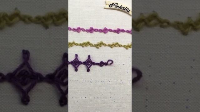 Fun and brand new decorative embroidery border stitch -1