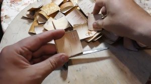 Рукоять ножа из бересты //Knife handle made of birch bark