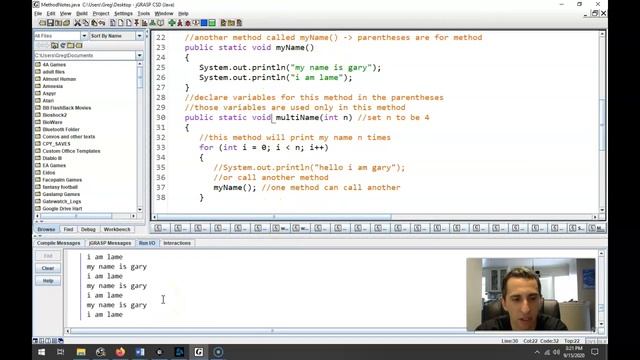 methods in java part 1