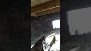 2х этажная баня из шлакоблока 1 часть