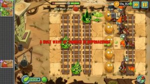 Прохождение Растения против зомби 2, Дикий запад, 8-й день