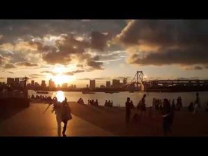 Tokyo sunset timelaps