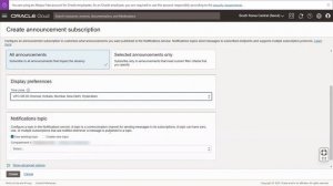 How to Use OCI Console to Subscribe for Announcements