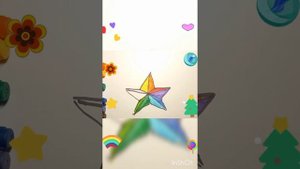 Как нарисовать ЗВЕЗДУ, Как нарисовать ЗВЕЗДОЧКУ, Для Детей. #Shorts