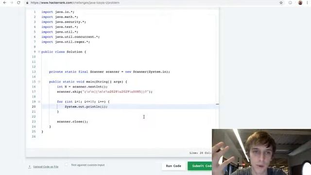 HackerRank Java - Java Loops I Solution