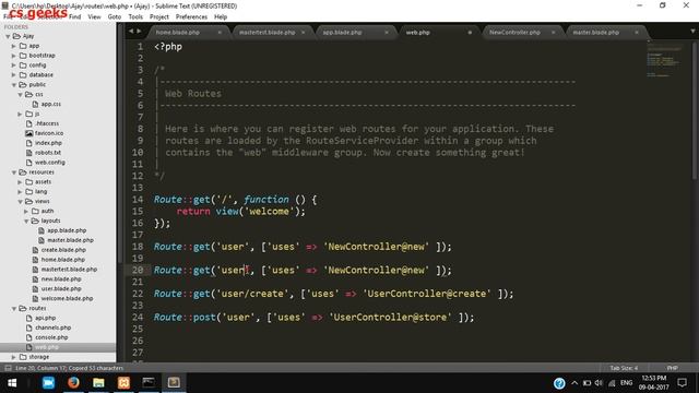 Laravel tutorial step by step 11 Blade layouts смотреть онлайн