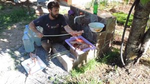 Шашлык по Грузински из баранины.