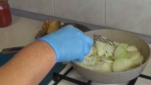 сочный пеленгас с овощами
