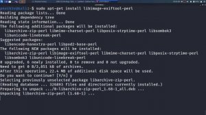 Installation of Exiftool tool in linux