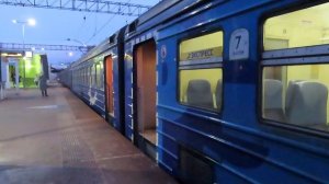 Электропоезд ЭД4М-0091 Рэкс платформа Мещерская (Сколково) 19.02.2020