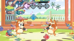 FNF bluey, bingo, Mackenzie vs bluey, bingo, Mackenzie Sings bluey-can-can - bluey & friends