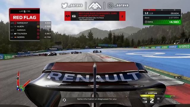 CHAOS! TWO RED FLAGS & THREE SAFETY CARS! TYRE GLITCHES & PAIN! - F1 23 MY TEAM CAREER Part 47 смотреть онлайн