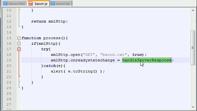 AJAX Tutorial - 24 - Configuring and Connecting to a Server