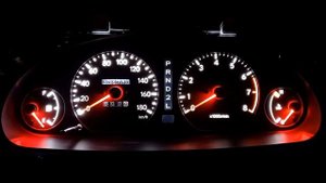 Пересвет приборной панели Toyota Carina AT192