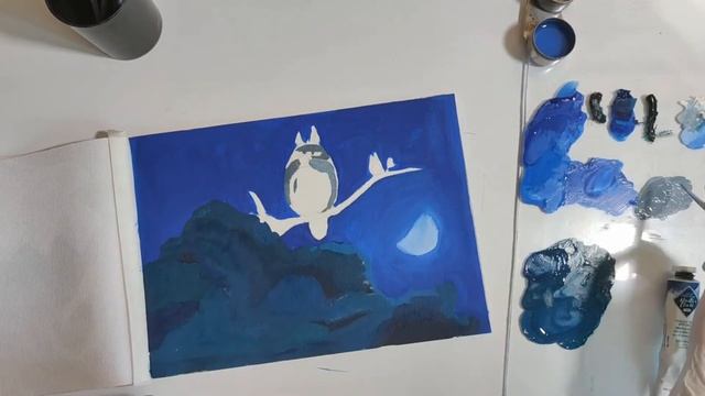 Рисуем маслом ? Мой сосед Тоторо смотреть онлайн