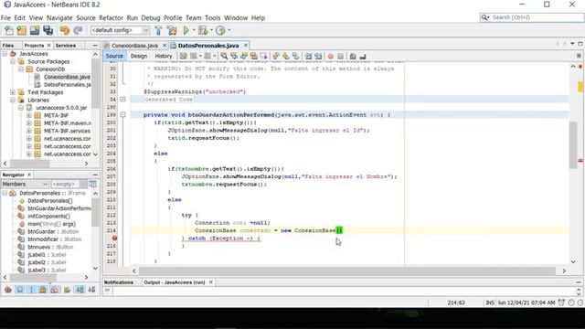 Conexion Base de Datos Access Java Netbeans смотреть онлайн