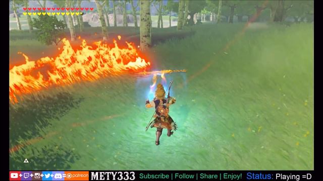INFINITE Elemental FIRE Power! Pyro Link Goes Crazy in Zelda Breath of the Wild