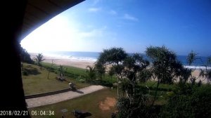 Вид с балкона отеля The Long Beach Resort 4* Коггала Шри-Ланка. Февраль 2018.