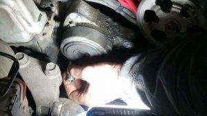 Honda Accord cl 7- cl 9 Стук натяжителя ремня, проверяем заднюю подушку двигателя.