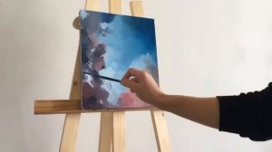 Как написать облака маслом