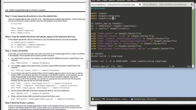 [DEVASC] Build a Simple Web App in a Docker Container смотреть онлайн