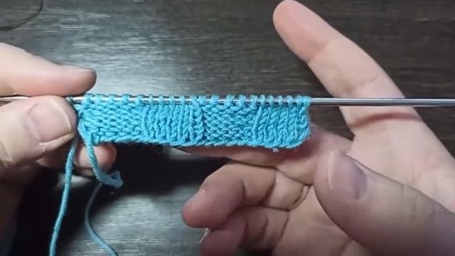 Как связать узор шахматка