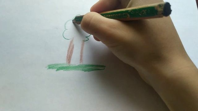 как нарисовать дерево очень легко и быстро! смотреть онлайн