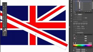 UK, England flag - Adobe Illustrator cs6 tutorial.