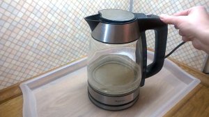 Известковый налет на чайнике  Очищаем, моем  Стеклянный чайник